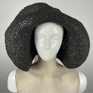 Joe Fresh Black Crochet Hat